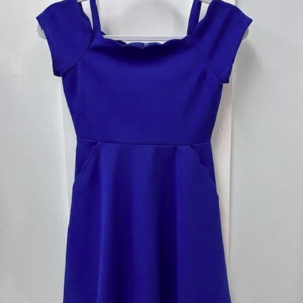 Rare Editions girls' blue skater dress, Size 16